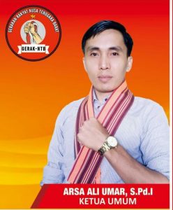Ketua Gerak NTB, Arsa Ali Umar, S. Pdi 