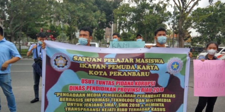 SAPMA IPK, Mendesak Kejati Riau untuk menyelesaikan Kasus Korupsi Pendidikan dengan adil
