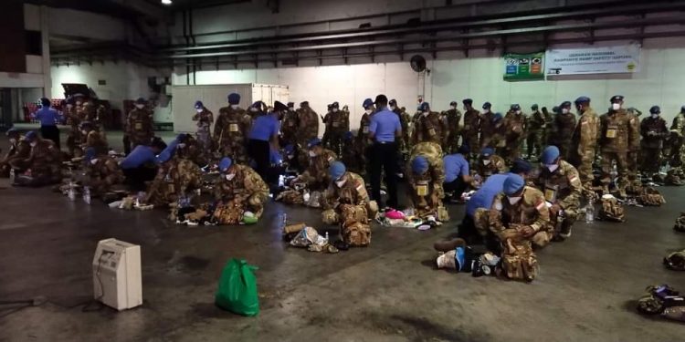 Mabes TNI Berangkatkan Satgas Batalyon Gerak Cepat TNI ke Afrika Tengah