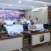 Kapolda Riau Bersama Danrem Serta Danlanud Ikuti Rapim TNI/Polri Tahun 2021 Secara Virtual