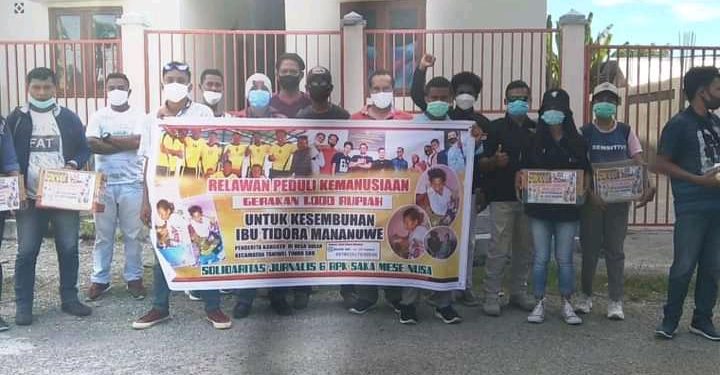 Ikatan Jurnalis SBB Gelar Aksi Kemanusiaan Peduli Ibu Tidora