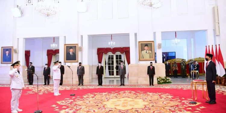 Pelantikan Gubernur dan Wakil Gubernur Kalimantan Tengah Oleh Presiden Jokowi dengan Masa Jabatan 2021-2024