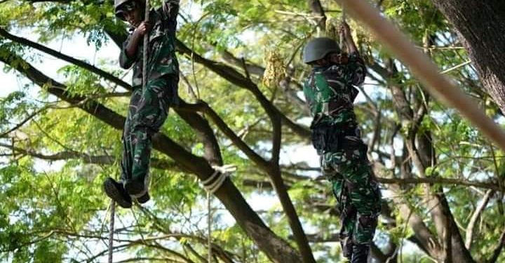 Tingkatkan Kemampuan, Prajurit Yonmarhanlan VI Laksanakan Latihan Jurit Tangkas