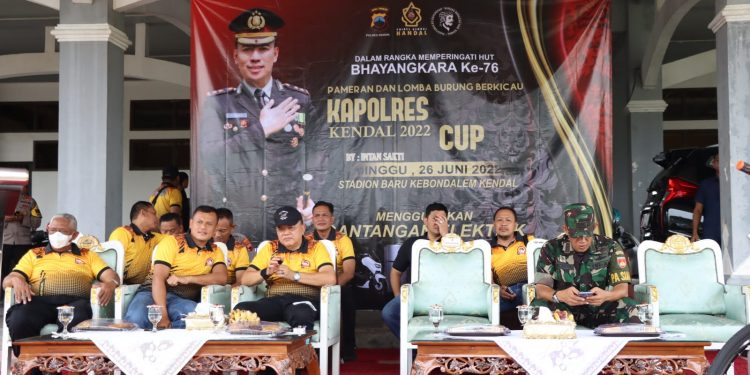 Lomba Kicau Burung Kapolres Cup Meriahkan HUT Bhayangkara ke-76