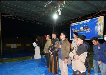 Kemah Kepemudaan Jilid II Dibuka Kepala Desa Anjani. 