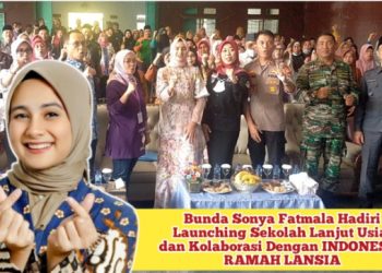 Bunda Sonya Fatmala Hadiri Launching Sekolah Lanjut Usia dan Kolaborasi Dengan INDONESIA RAMAH LANSIA