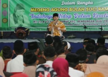 Bupati Trenggalek Hadiri Megeng Agung Bulan Suci Romadhon Di Desa Semurup