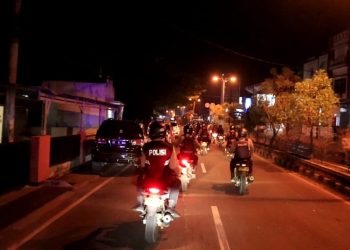 Kapolres Lampung Utara Pimpin Langsung Kegiatan Gelar Patroli Gabungan Dan Razia