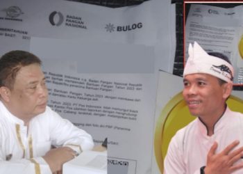 Ramai Stiker Bacaleg Terselip di Bansos, Ini Tanggapan Kades dan Ketua DPD Golkar KBB.