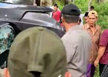 Pemuda Bertato Pulang Rekreasi Tabrak Sejumlah Kendaraan