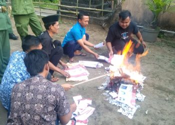 Pemusnahan Surat Suara Sisa Dan Surat Suara Rusak Di Karangsari