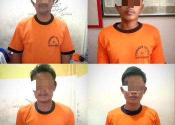 Dalam OPS Sikat Krakatau Empat Pelaku Pencurian Berhasil Ringkus Tim Tebab 308 Jajaran Polsek Seputih Surabaya