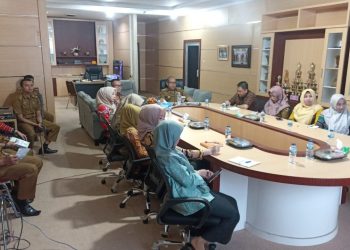 Secara Virtual (Sekda) Lampung Utara Drs. Lekok, M.M., Mengikuti Rapat Koordinasi Nasional