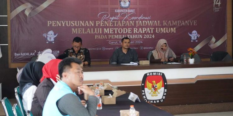 KPU Garut Tetapkan Tiga Zona Kampanye dan Jadwal Pemilu 2024