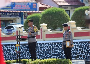 Sukseskan Pengamanan TPS, Polres Nunukan Laksanakan Simulasi
