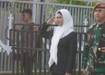Bupati Laura, Menghadiri Apel Gelar Pasukan Pengamanan Tahun Baru 2024