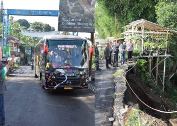 Antisipasi Longsor Susulan, Pj Bupati Bandung Barat Hentikan Bus dan Truk Besar Yang Melintas Menuju Kawasan Lembang