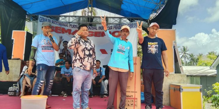 Tim Pemenangan Capres Prabowo Lakukan Giat Kampanye dan Jalan Sehat