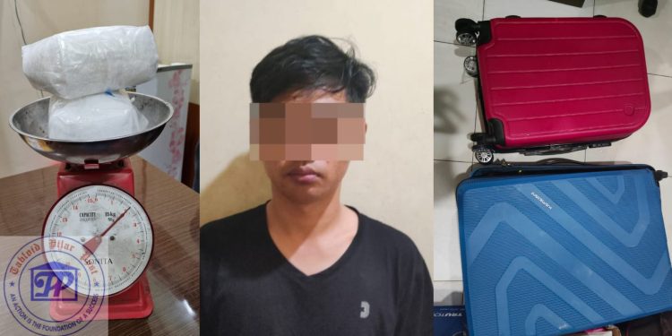 Nekad Bawa Sabu Dalam Koper, Pria Ini Berhasil di Tangkap Polisi