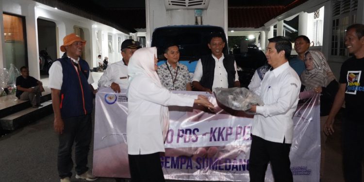 KKP Gerak Cepat Bantu 1,6 Ton Ikan ke Korban Gempa Sumedang