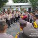 Kapolsek Cikupa Kompol Tedy Heru Murtianto Pimpin Apel Gabungan Persiapan Pengamanan Pemungutan Suara Pemilu 2024