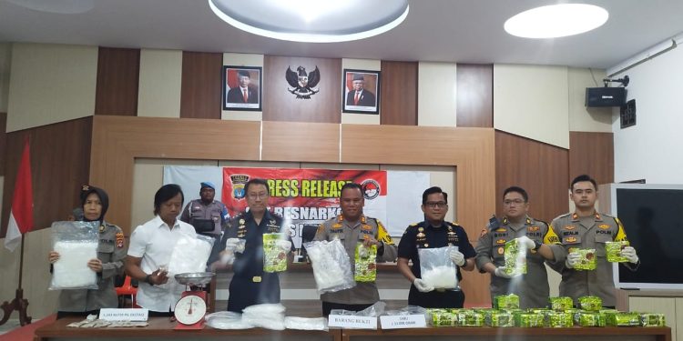 BNNK Nunukan, Gelar Press Conference, Memusnahkan 3,405,02 Kg Sabu