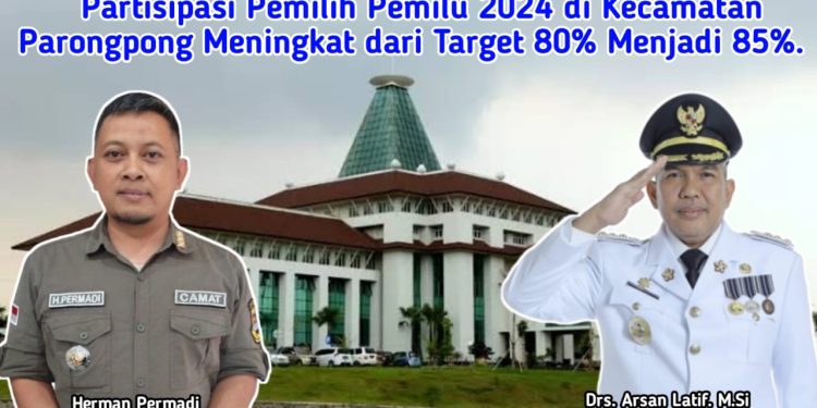 Partisipasi Pemilih Pemilu 2024 di Kecamatan Parongpong Meningkat dari Target 80% Menjadi 85%