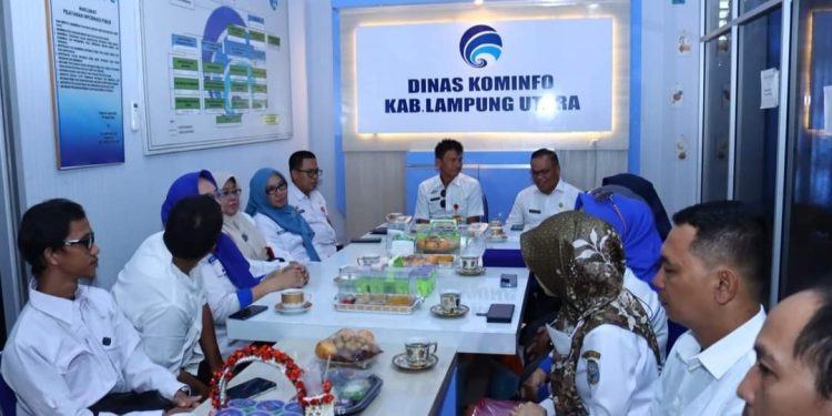 Diskomifo Lampung Utara Sambut Kunjungan DisKominfo Kabupaten OKU Tentang Penyusunan Cross Cutting