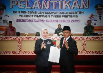 Bupati Musi Rawas Melantik Ali Sadikin Sebagai Sekda Musi Rawas