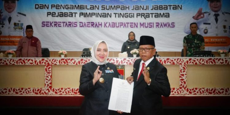 Bupati Musi Rawas Melantik Ali Sadikin Sebagai Sekda Musi Rawas