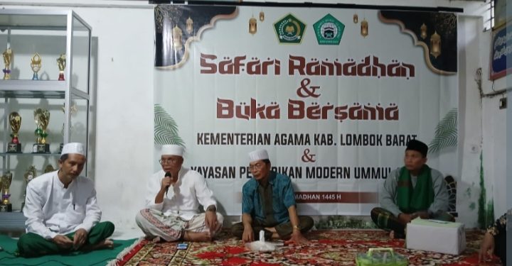 Berlangsung Penuh Kebersamaan, Kankemenag Lobar Safari Ramdhan ke Ponpes Modern Umul Quro Kediri
