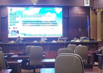 DPRD Nunukan Gelar Paripurna Penyampaian Rekomendasi LKPJ Bupati Tahun 2023