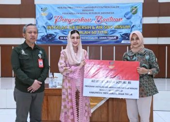 60 Titik Instalasi Air Bersih dari Kemensos, Ketua TP PKK Trenggalek, Novita Hardini : Semoga Beri Multiples Efek Untuk Masyarakat