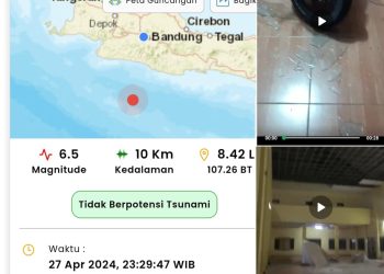 Gempa Bumi 6.5 SR Guncang Kabupaten Garut, Gedung Pramuka Kwarcab Kabupaten Tasik Rusak Serius