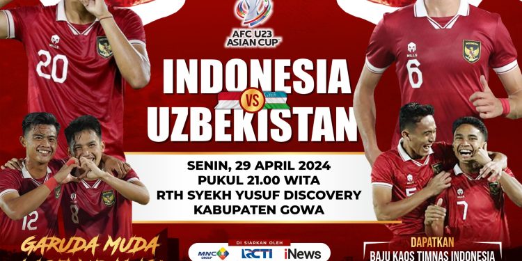Pemkab Gowa Gelar Nobar Semifinal Asian Cup U-23, Bupati Adnan Ajak Masyarakt Untuk Dukung Timnas Indonesia Vs Uzbekistan di RTH Syekh Yusuf