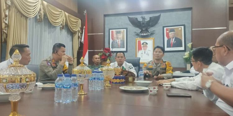 Pj Bupati Empat Lawang Bersama Forkopimda Adakan Rapat Persiapan Kunjangan Presiden RI.