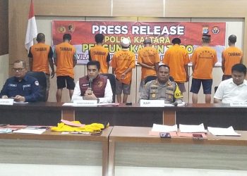 Ditreskrimum Polda Kaltara, Gelar Press Release Pengungkapan 13 Perkara TPPO