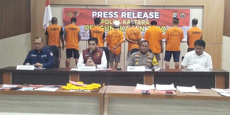 Ditreskrimum Polda Kaltara, Gelar Press Release Pengungkapan 13 Perkara TPPO