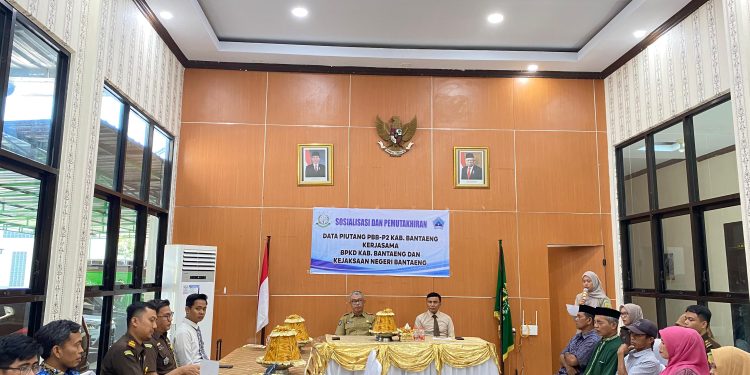 Pemkab Bekerjasama Kejari Bantaeng Gelar Sosialisasi Pemutakhiran Data Piutang PBB-P2