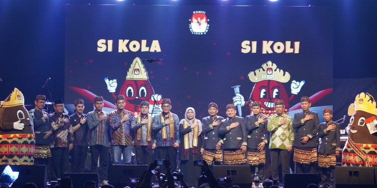 Polres Lampung Utara Amankan Kegiatan Lounching Maskot dan Jingle Pilkada Serentak 2024