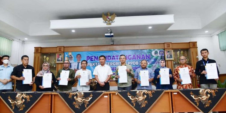PPDB JABAR 2024, Operator hingga Kepala Sekolah Tanda Tangani Pakta Integritas