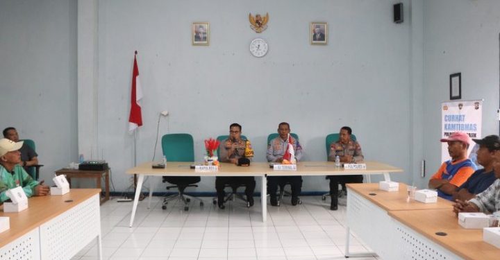 Polres Trenggalek Gelar Curhat Kantibmas Bersama Ojek Pangkalan Dan Olek Online