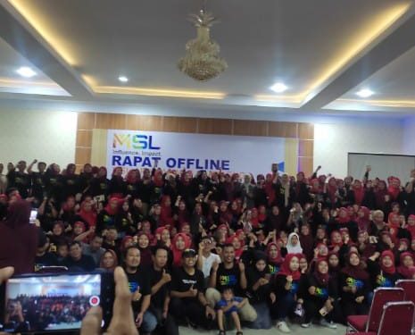 Ratusan Karyawan MSL App Cabang Bantaeng Mehadiri Rapat Offline di Gedung Balai Kartini
