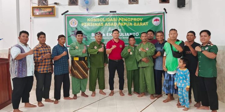 Konsolidasi Bersama Pengprov Persinas Asad Papua Barat, Eka Yulianto Bangun Semangat Mental Juara
