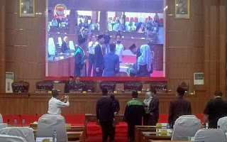 Ketua DPRD Musi Rawas Pimpinan Rapat paripurna PAW DPRD Massa Jabatan 2019 – 2024