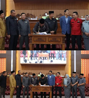 DPRD Kota Lubuklinggau Adakan Rapat Paripurna dalam rangka mendengarkan laporan Banggar DPRD Kota Lubuklinggau