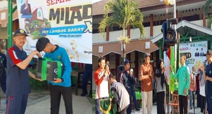 Milad MAN Lobar ke 15, Meriah dan Siswa Bangga.