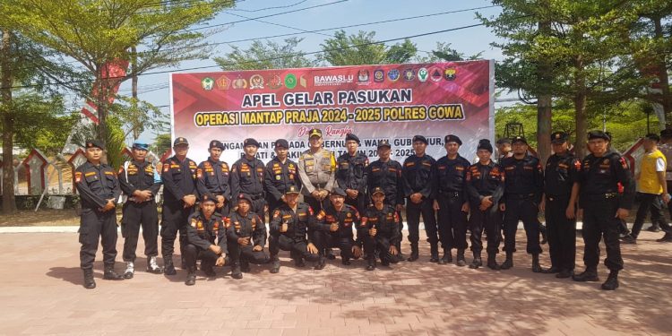 Senkom Gowa ikuti Apel Gelar Pasukan Mantap Praja 2024-2025