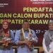 Pasangan Acep Gina  Pendaptar Terakhir Ke KPU Karawang