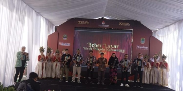 KPU Karawang Ajak Masyarakat Ikut Konvoi Kirab Pilkada Tahun 2024